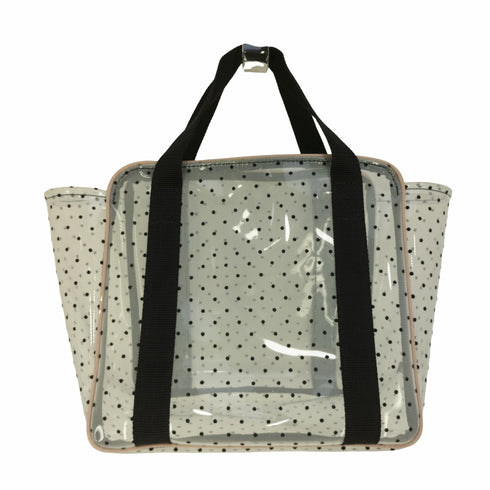 ラドロー LUDLOW FLCK TULL PVC チュール×PVC ドット トートバッグ レディース